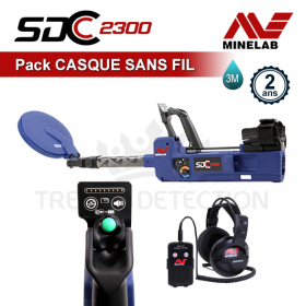 Minelab SDC 2300  - Pack Casque Sans Fil