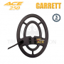 Le Garrett Ace 250 offre des fonctionnalités d'habitude réservées aux appareils milieu de gamme. Il est doté d'un petit disque.