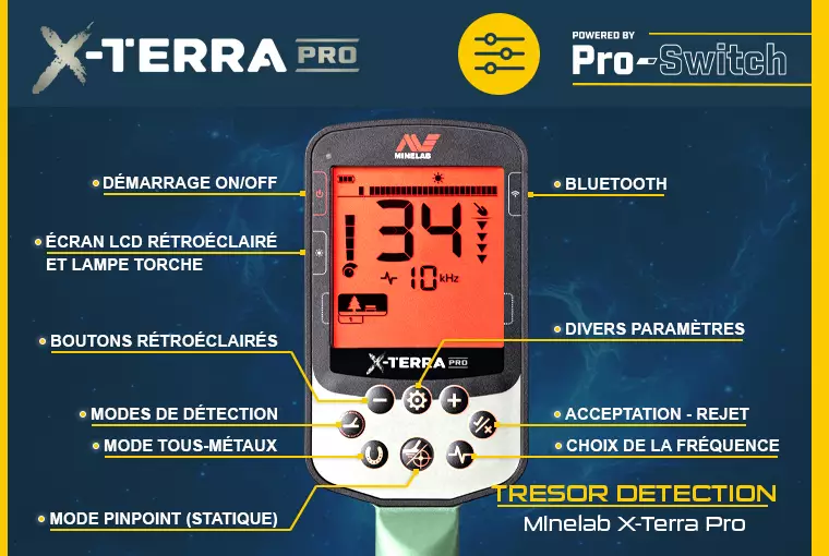 Minelab X-Terra Pro : le détecteur aux nombreuses fonctionnalités